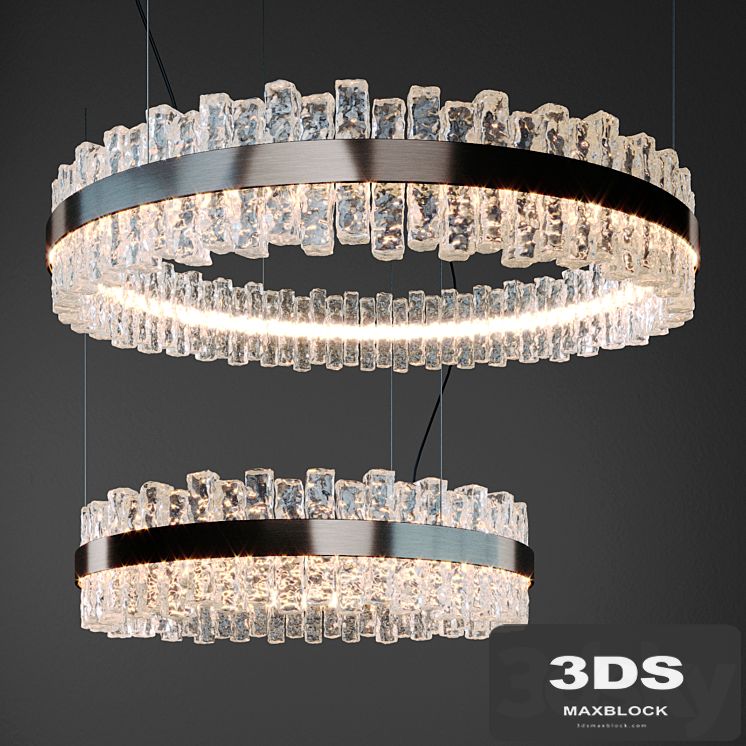 Cattelan italia Phoenix Ceiling lamp circle 64cm and 90cm width.