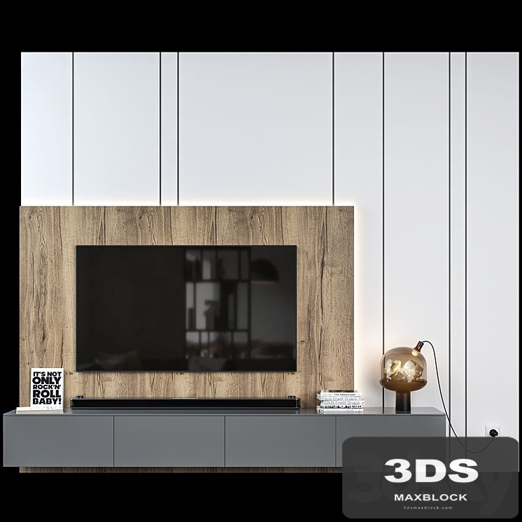 Tv wall set 01