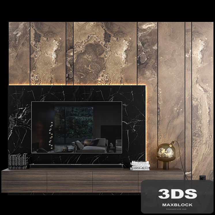 Tv wall set 04