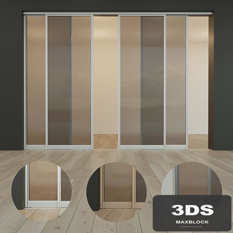 Sliding door. Partition. Closet. one