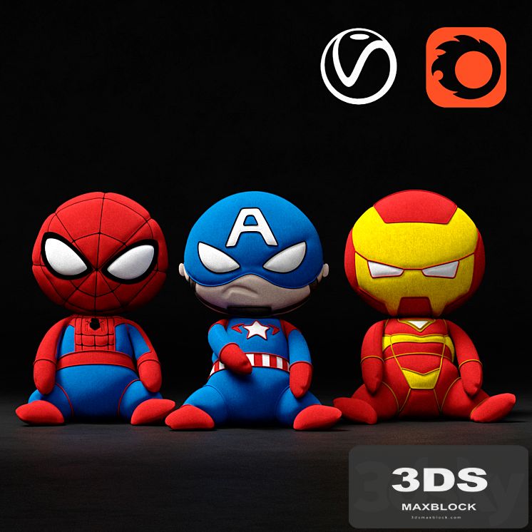 Marvel soft toys superheroes