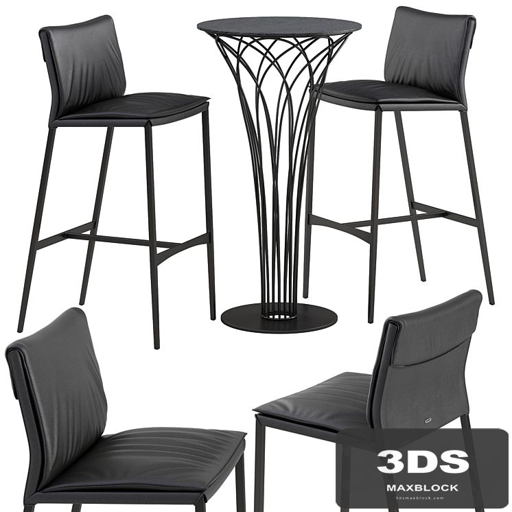 Cattelan italia Isabel barstool Nido table set