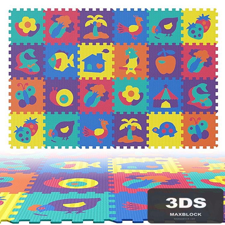 Children's carpet puzzle.