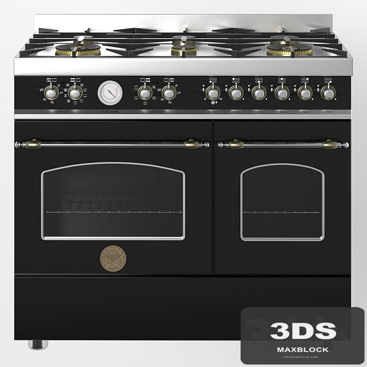 Gas stove Heritage-her100-6-mfe-d-bertazzoni