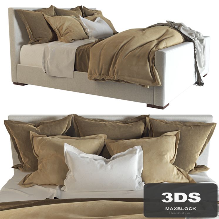 Desert Modern Bed Ralph Lauren (vray NEXT)
