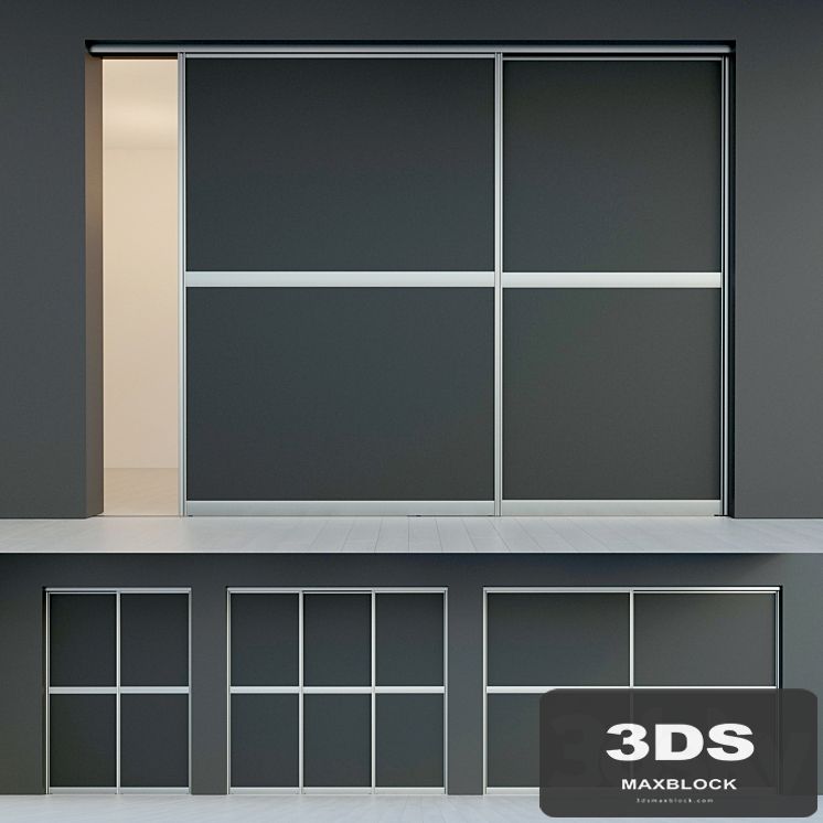 Sliding door. Partition. Closet. five