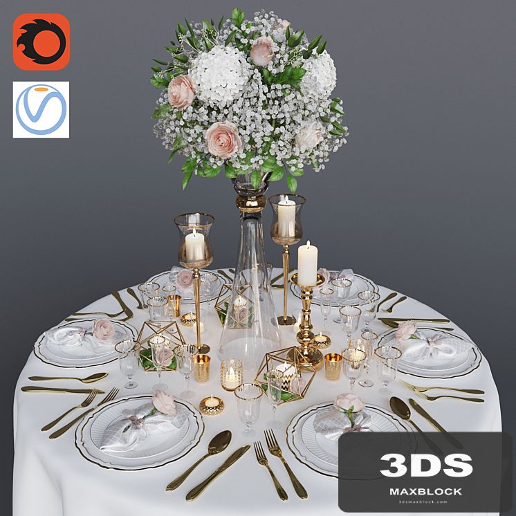 Wedding table setting 1