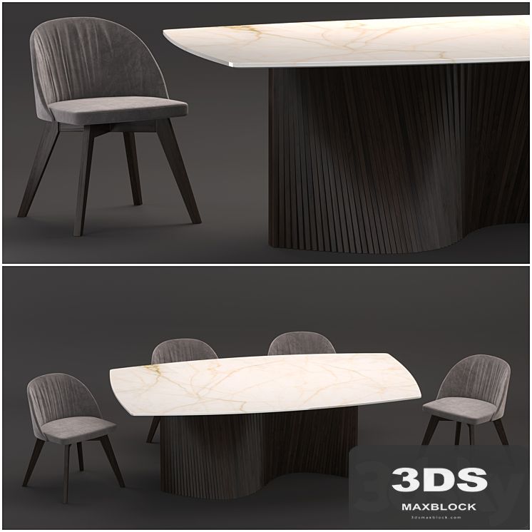 Natisa | Orbit table | Rose chair