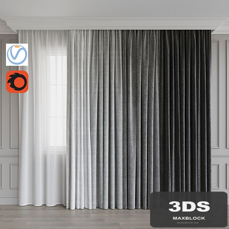 A set of curtains 9. Gray gamma