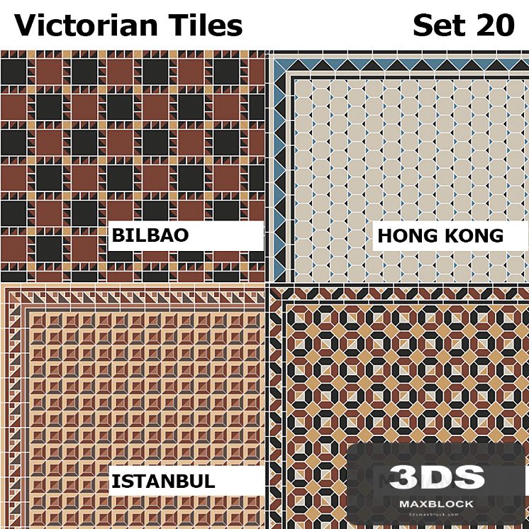 Topcer Victorian Tiles Set 20