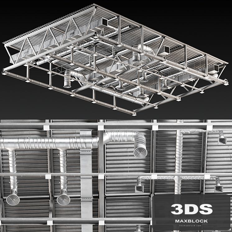 Ceiling Ventilation Gray