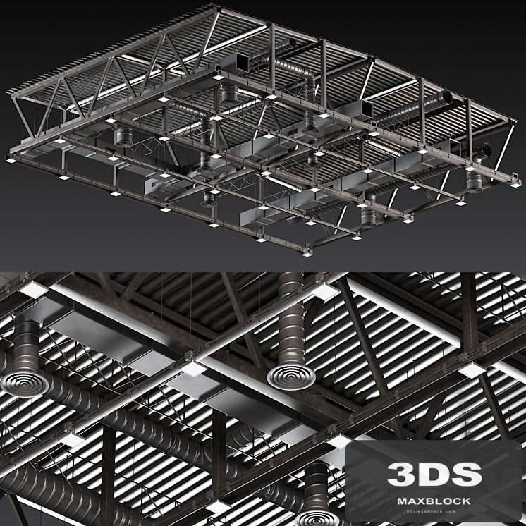 Ceiling Ventilation Black