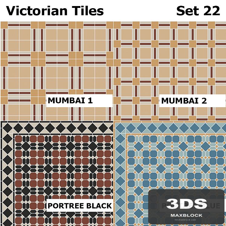 Topcer Victorian Tiles Set 22