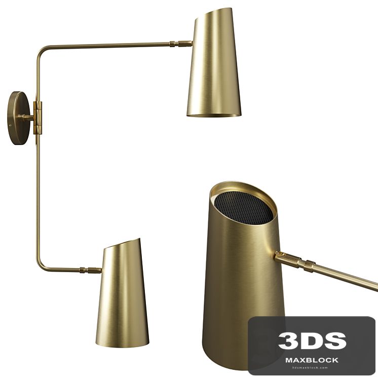 Cypress Double Swing Arm Sconce