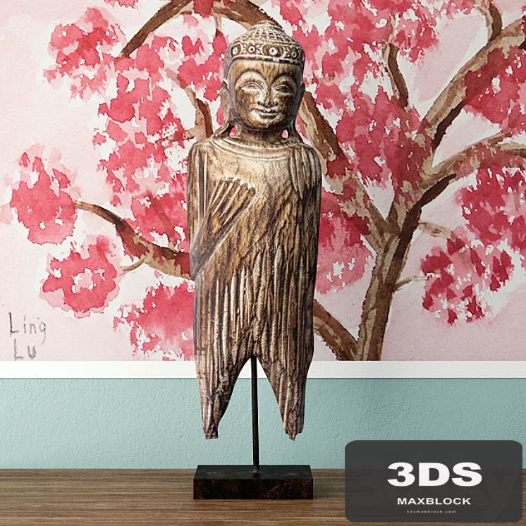 Albesia Wood Buddha Decoration