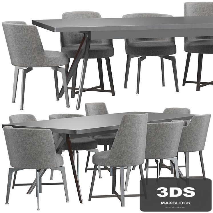 Flexform Hera Chair and Zefiro Table