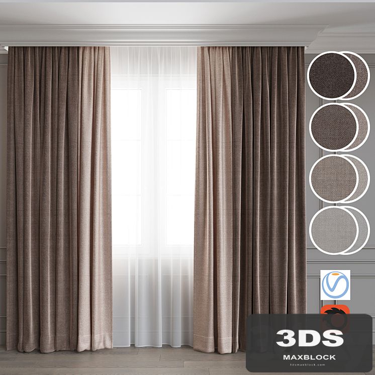 Portiere in modern style 5. Beige range.