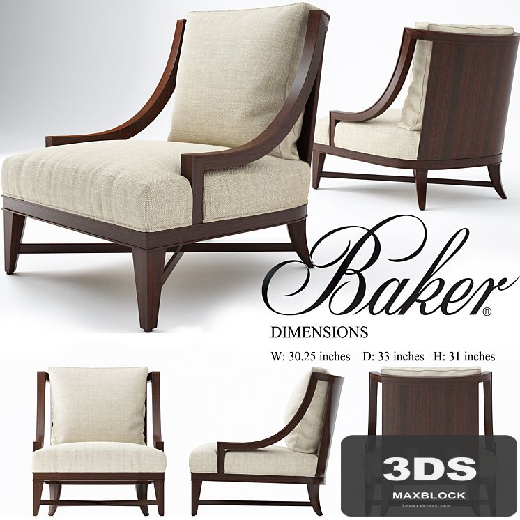 Nob Hill lounge chair, baker chair