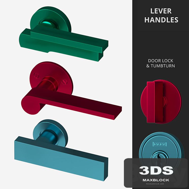 Door Lever Handles Nanz N ° 2094, 2096, 2083