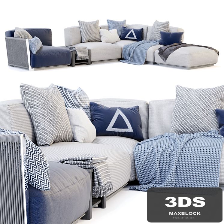 Vulcano Flexform Outdoor Sofa 5