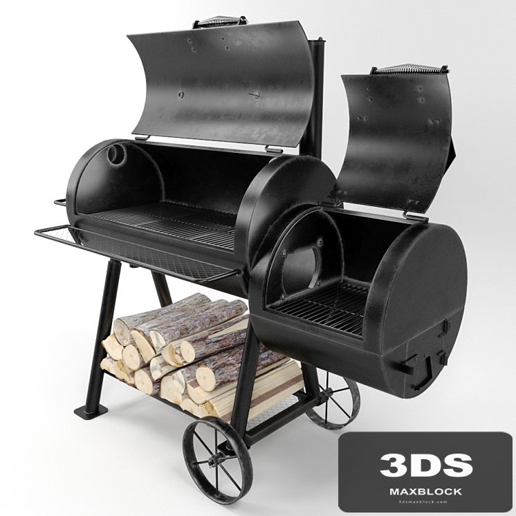 Oklahoma Joes Highland Smoker Reverse