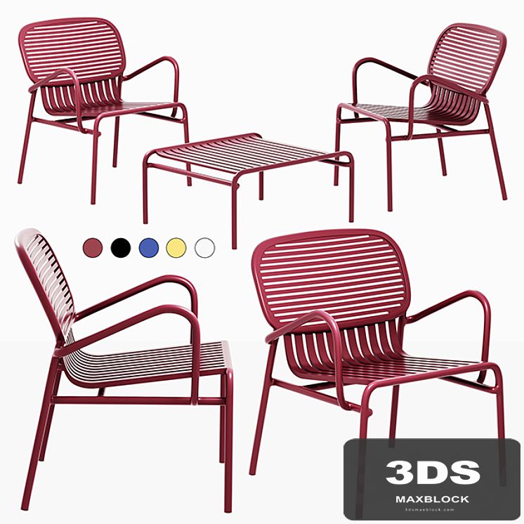 Week-End Outdoor Armchair + Outdoor Coffee Table