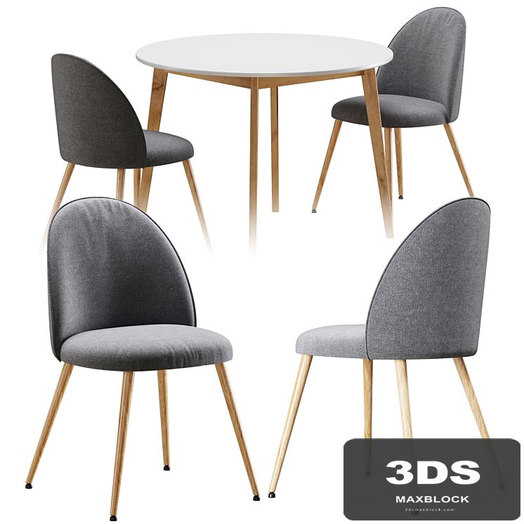 Table and chair Jysk Kokkedal, Jegind