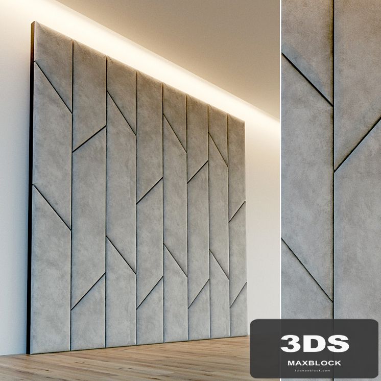Decorative wall. Soft panel. 56