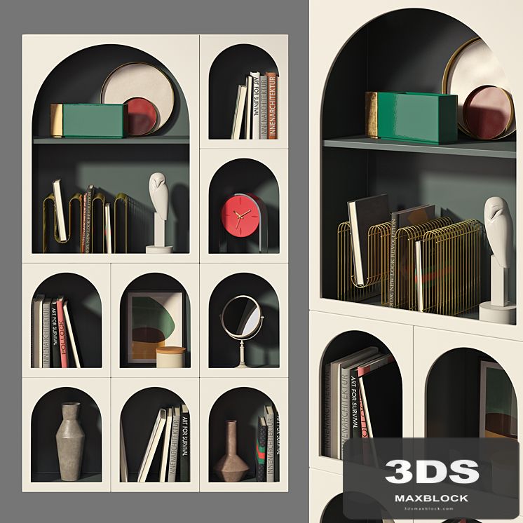Bookcase Bonaldo set 02