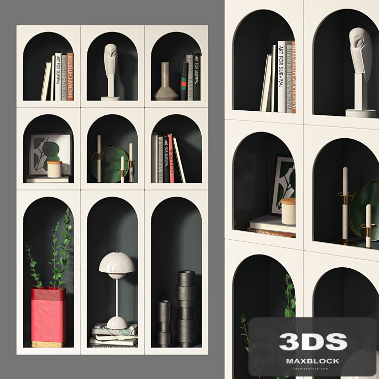 Bookcase Bonaldo set 03