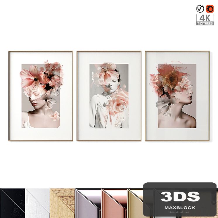 Poset Set "Feminine Flowers"