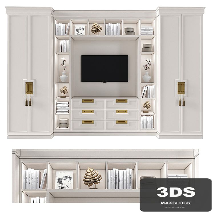 Cabinet with tv area 3