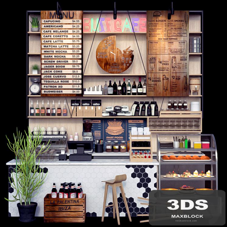 JC Coffee Shop Counter
