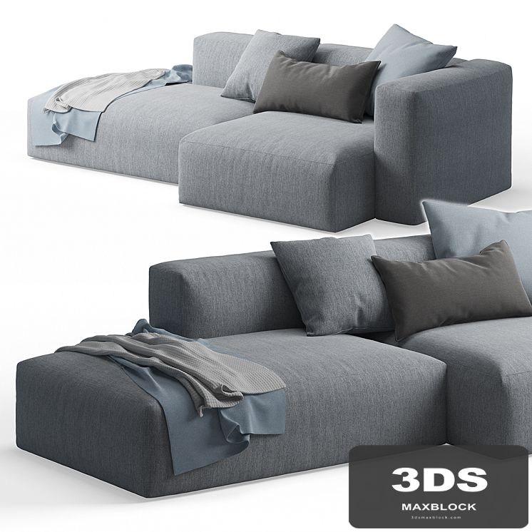 Mags Soft Corner Lounge Sofa by HAY