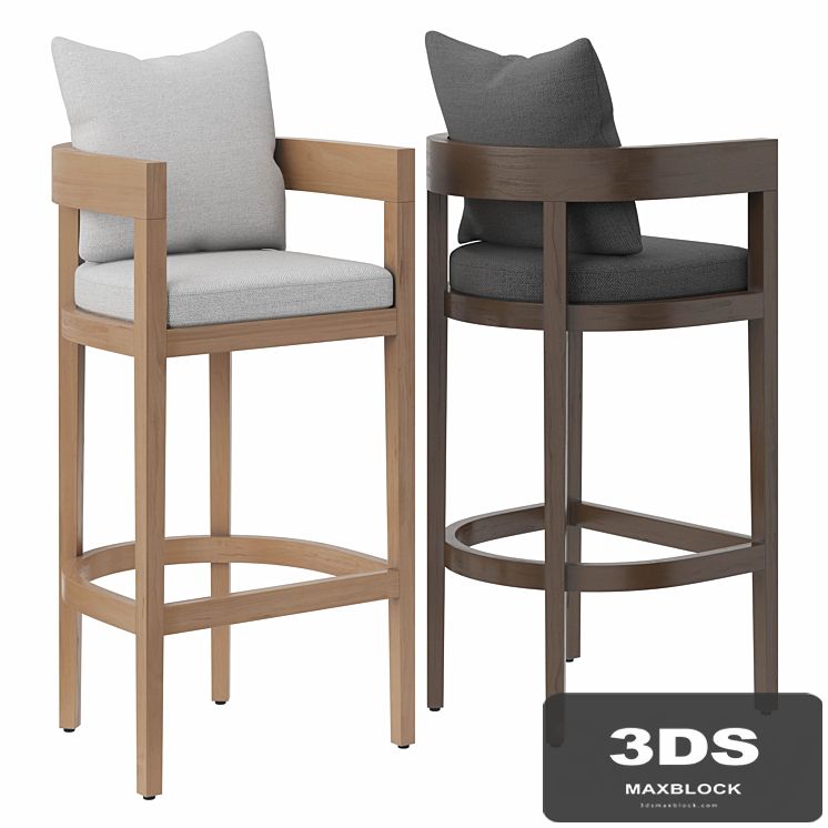 RH Balmain Barstool Outdoor