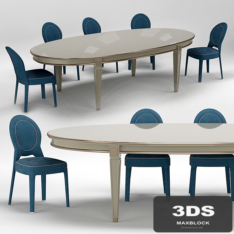 Ritz Medaillon Chair and Vendome Table