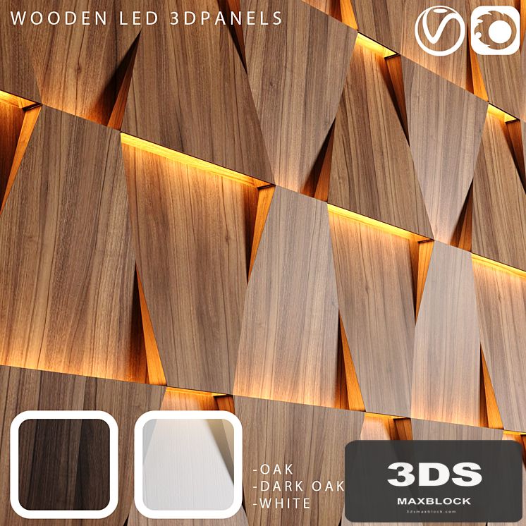 Wooden led panels