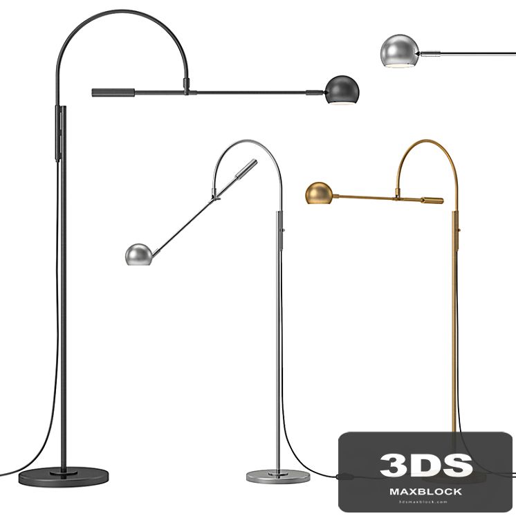 RH - Orbiter II Task Floor Lamp