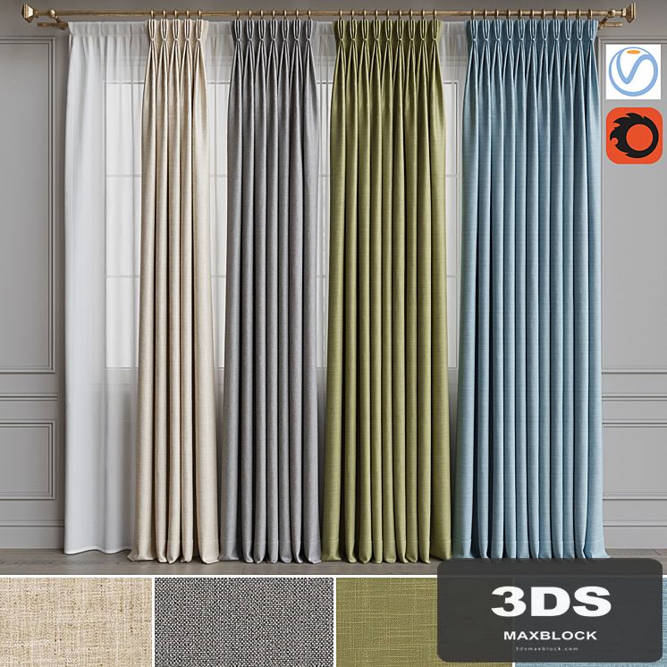 A set of curtains 14