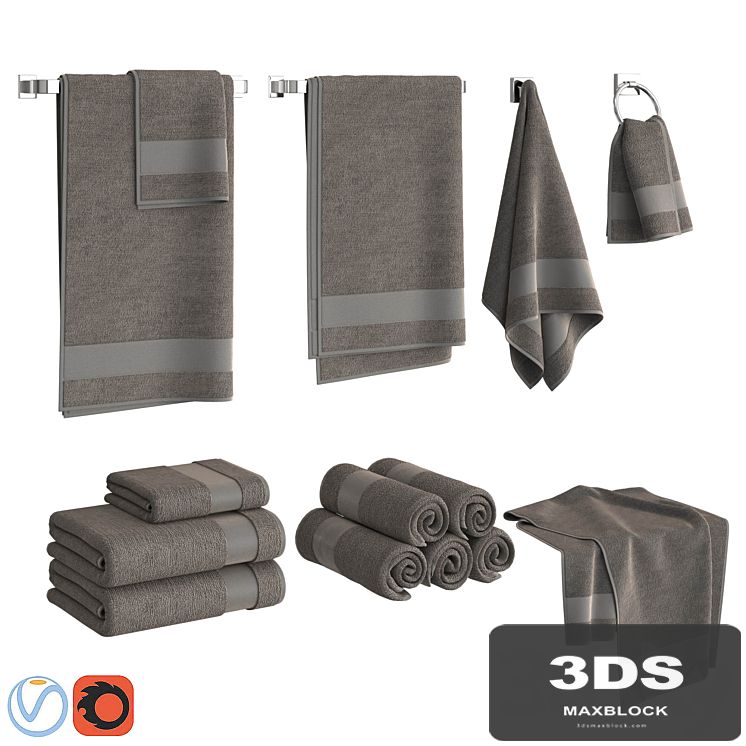 Gray Towels Set