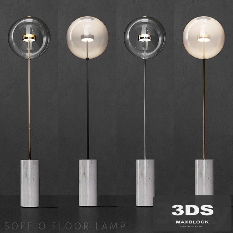Floor lamp G & C Bolle Soffio (short)