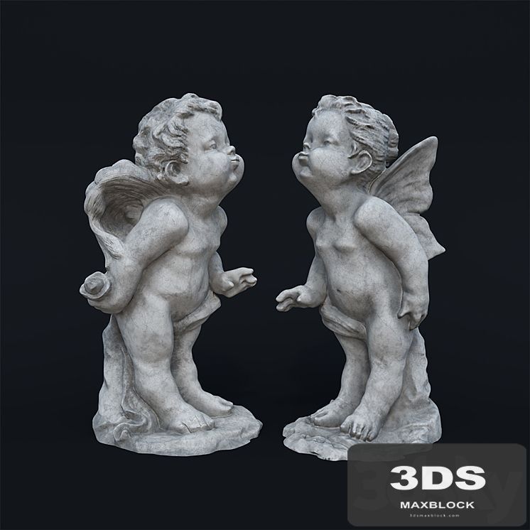 Garden Sculpture "Angel's Kiss"