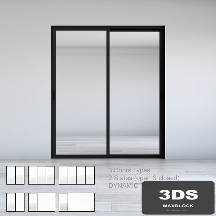 Dynamic Sliding Doors Set 01