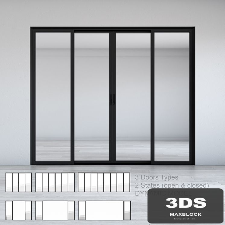 Dynamic Sliding Doors Set 02