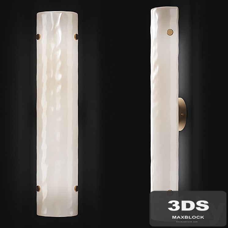 WILLAMETTE 28 LED PEARL WHITE FLUTED SCONCE