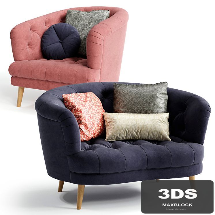 Alexander & James JEAN Snuggler Chair and Armchair