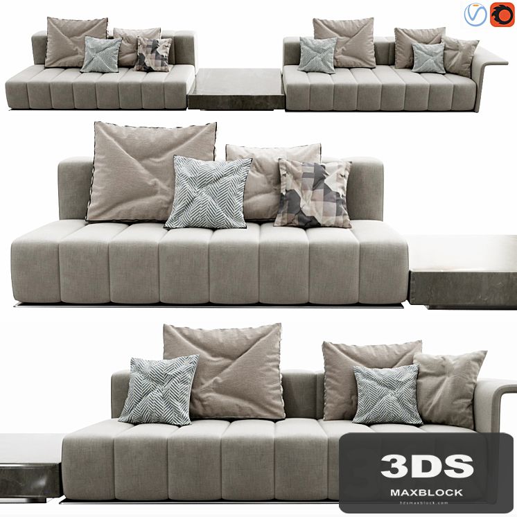 Minotti Freeman Lounge Arrangement 05
