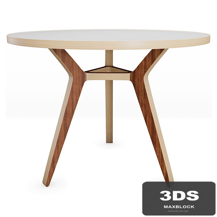 Table Taby walnut white 100 UNIKA MOBLAR
