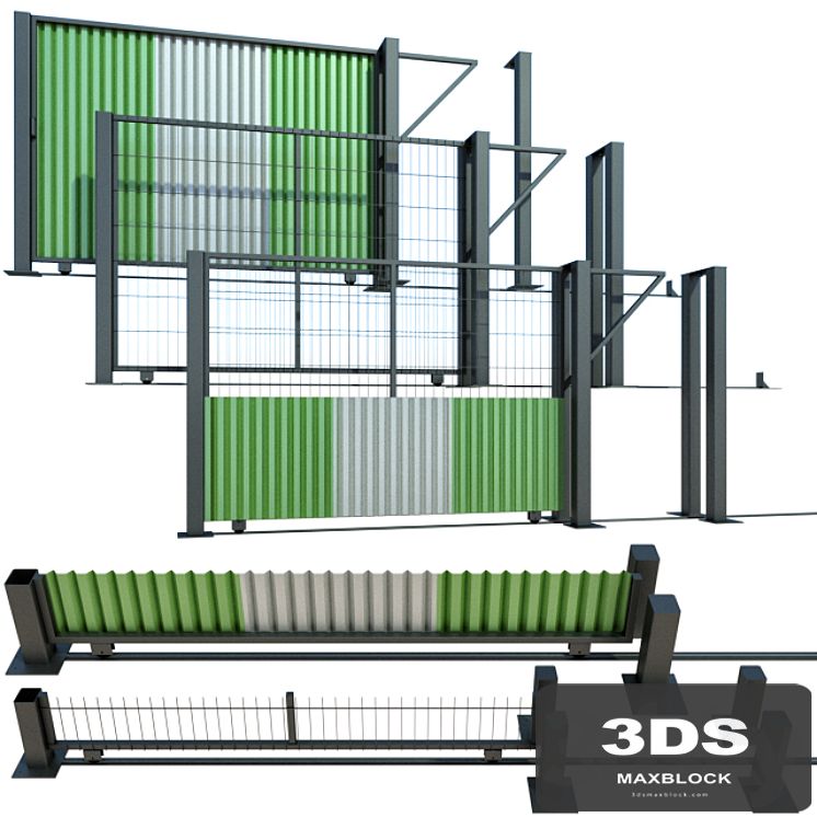 Sliding gate, gate for building, plot