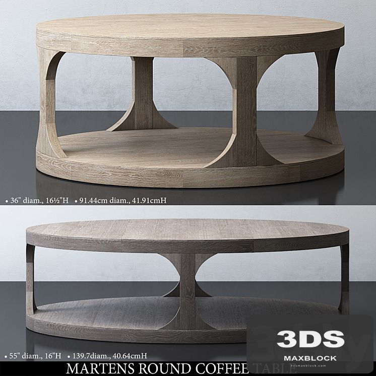 MARTENS ROUND COFFEE TABLE